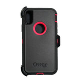 Estuche proteccion otterbox defender apple iphone xs max color negro / rosado