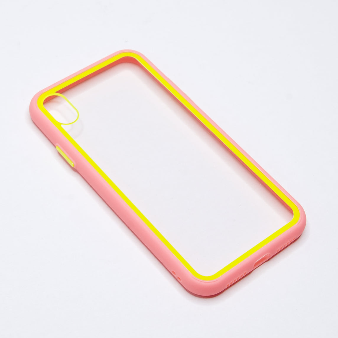 Estuche Transparente Rosado para iPhone XS Max - IPHXMMCA05