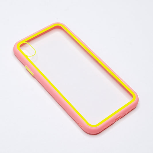 Estuche Transparente Rosado para iPhone XS Max - IPHXMMCA05