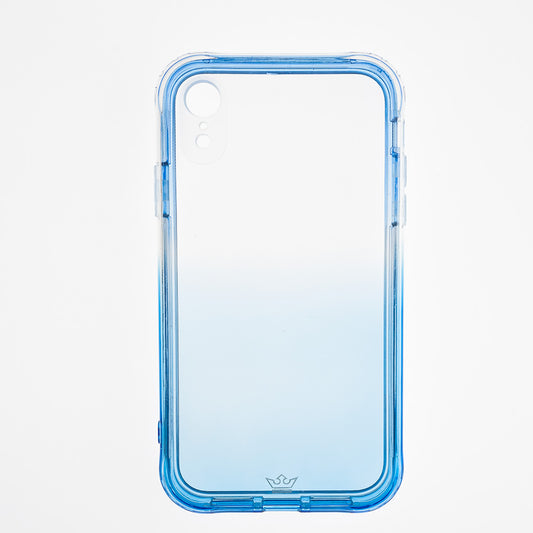 Estuche clasico el rey marco degrade de apple iphone xr color celeste