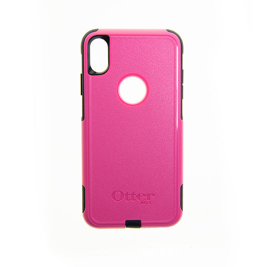 Estuche clasico otterbox commuter apple iphone xs max color rosado / negro