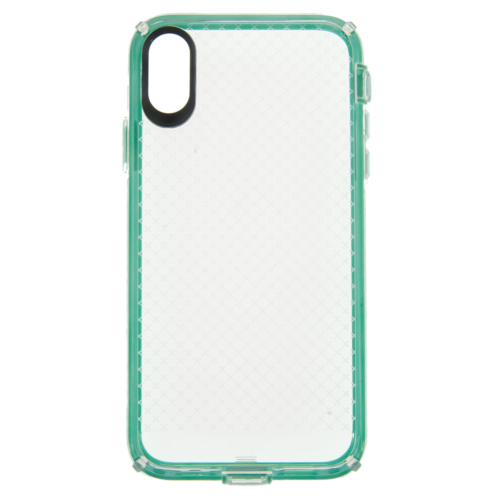 estuches proteccion el rey anigma caidas de 2 10 mts apple iphone xs max color turquesa / transparente