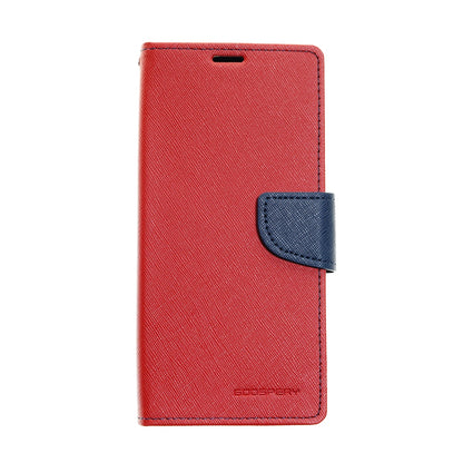 Estuche Goospery Fancy Diary para iPhone XS Max - Rojo/Azul Marino - IPHXSMFD003