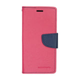 Estuche carteras goospery fancy diary apple iphone xs max color rosado / azul marino