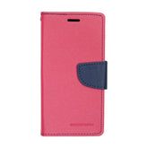 estuches carteras goospery fancy diary apple iphone xs max color rosado / azul marino