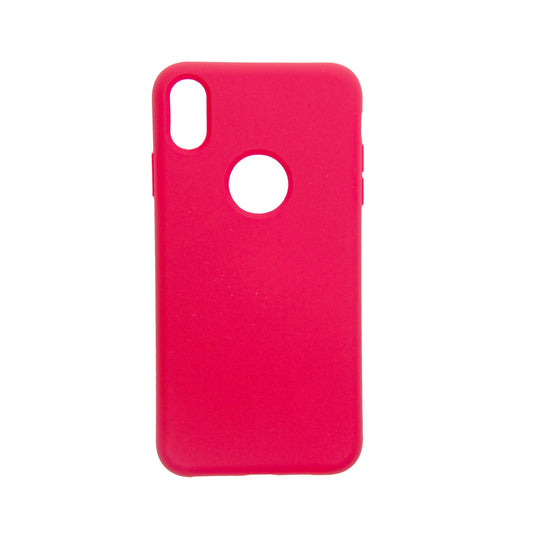 Estuche Silicon El Rey para iPhone XS Max - Rosado - IPHXSMSIL002