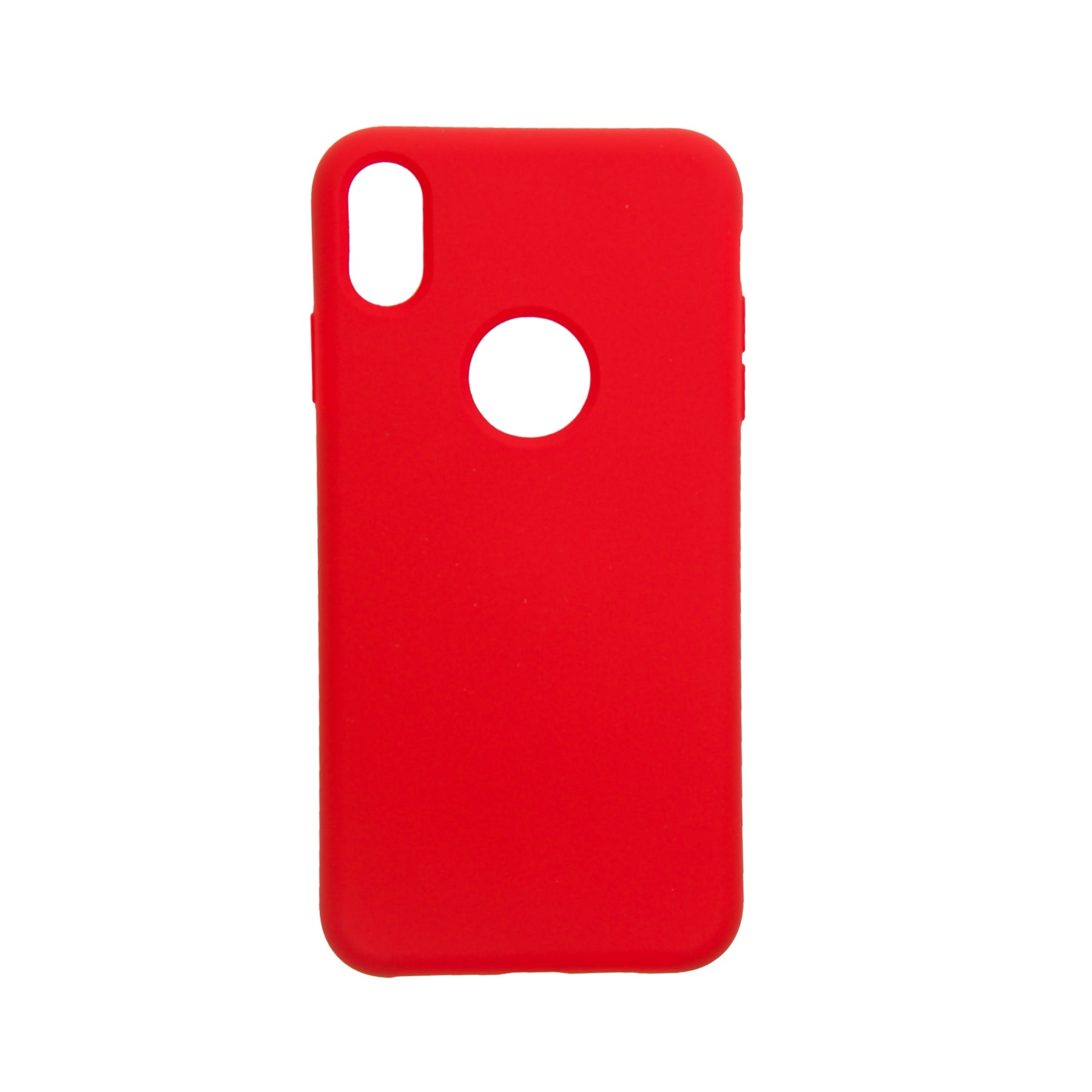 estuche silicon el rey silicon apple iphone xs color rojo