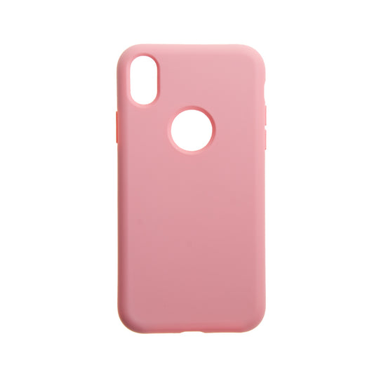 Estuche Silicon El Rey - iPhone XS Rosado - IPHXSSIL007