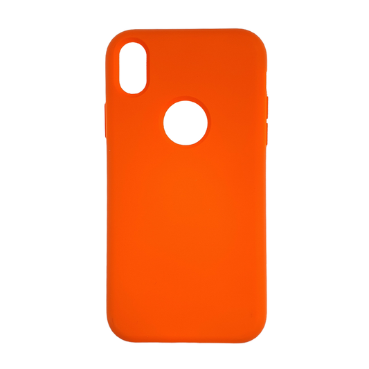 Estuche Silicon El Rey Naranja para iPhone XS - IPHXSSIL008