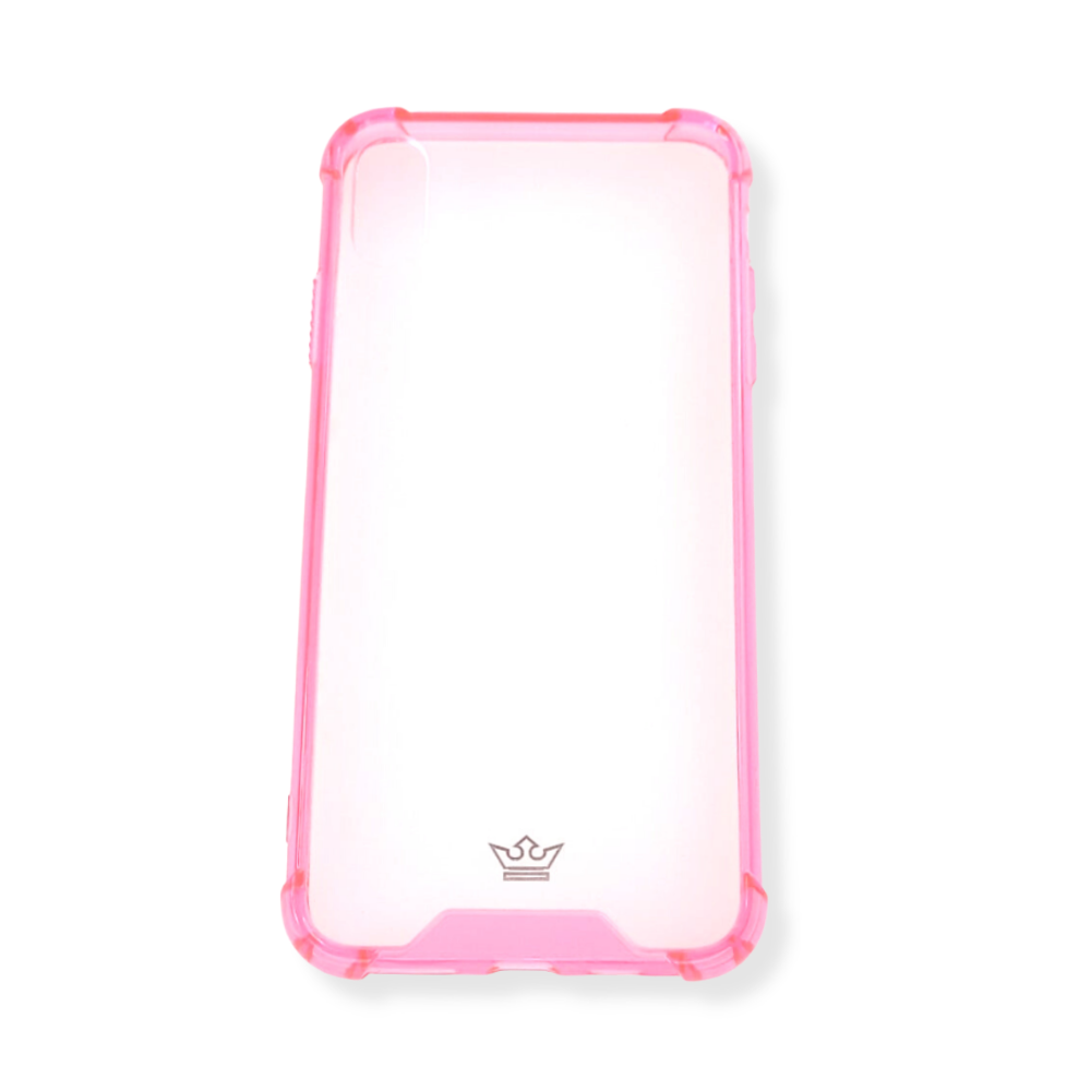 Estuche proteccion el rey hard case reforzado apple iphone xs max color rosado