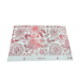 Lamina parte trasera lensun film deluxe pajaroy hojas color rojo