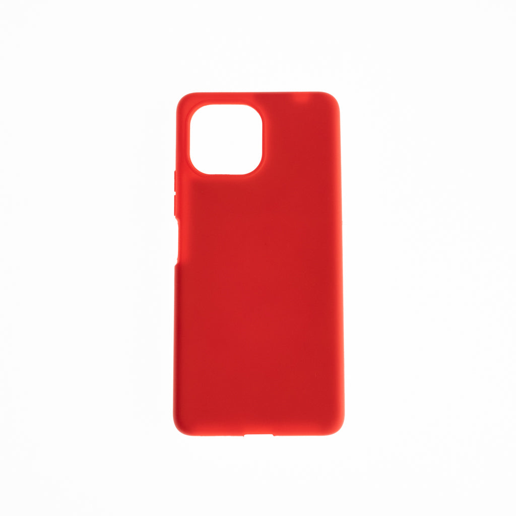 estuche silicon generico silicon mi 11 lite color rojo