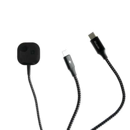 Cable McDodo Estación 2 In 1 para Apple Watch & Phone - Negro - MCD78