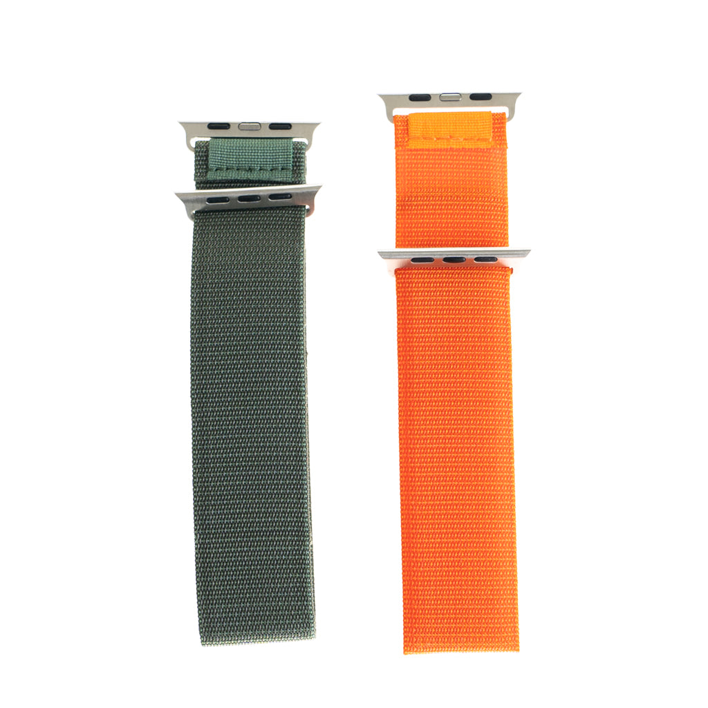 Accesorio El Rey Pulsera Alpine Bucle Pack 2 Unidades Apple Watch 38 / 40 / 41 Mm Verde / Naranja