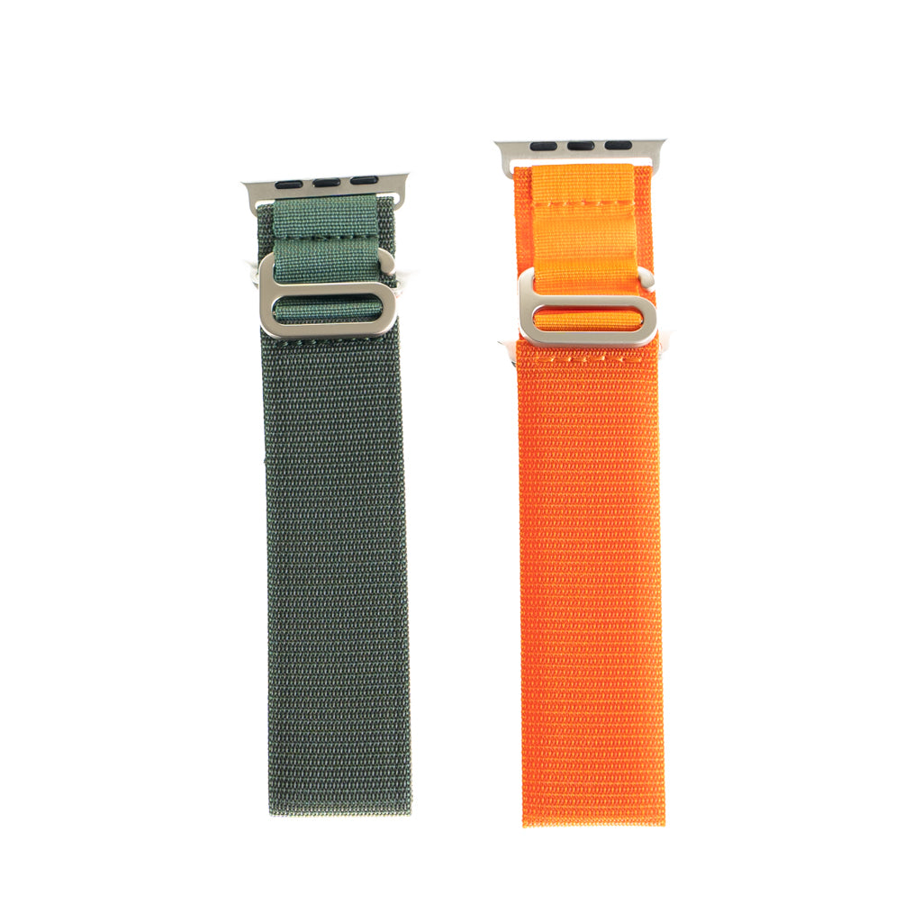 Accesorio El Rey Pulsera Alpine Bucle Pack 2 Unidades Apple Watch 38 / 40 / 41 Mm Verde / Naranja