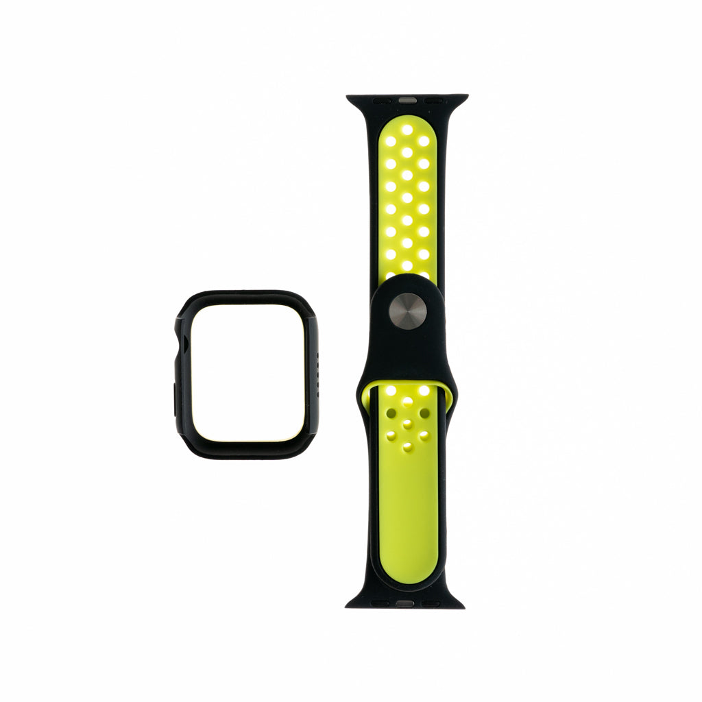 Pulsera Nike + Bumper 41mm Negro/Verde - PLBM26
