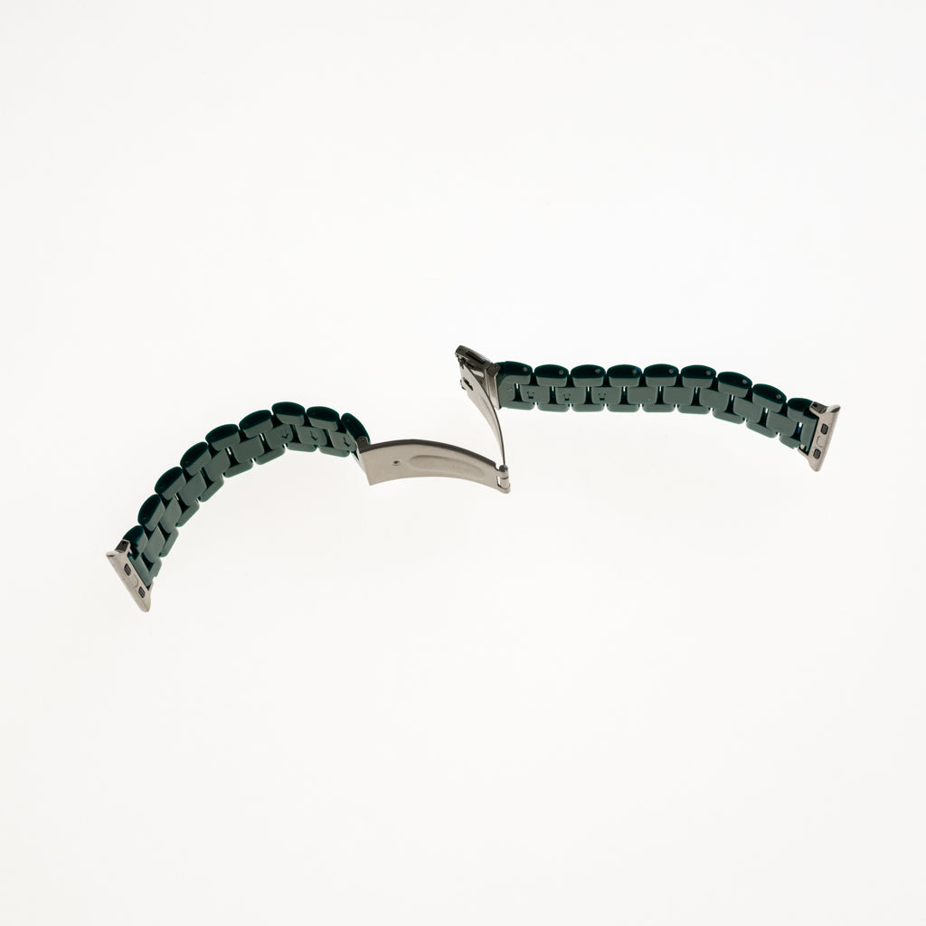 Pulsera con Bumper de Diamantes Apple Watch 42 mm - Verde Marfil - PULDBG02