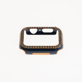 Accesorio Generico Pulsera Con Bumper De Diamantes Apple Watch 42 Mm Color Azul Marino