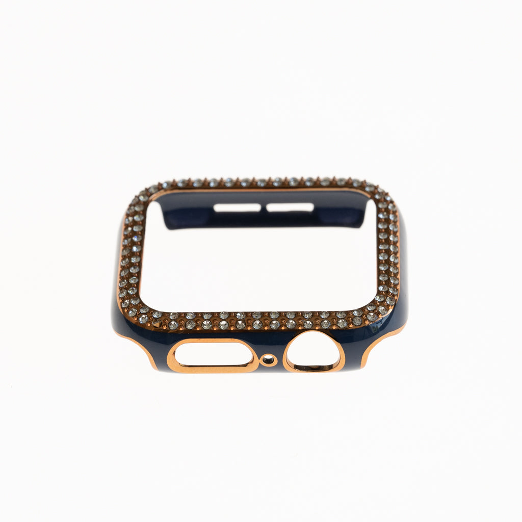 Pulsera Bumper Diamantes Azul Marino para Apple Watch 38mm - PULDBG10