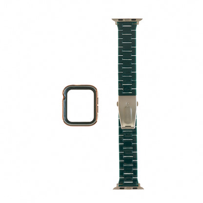 Pulsera Bumper Diamantes Apple Watch 41mm - Verde Marfil - PULDBG22