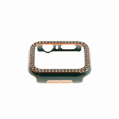 Pulsera Bumper Diamantes Apple Watch 41mm - Verde Marfil - PULDBG22