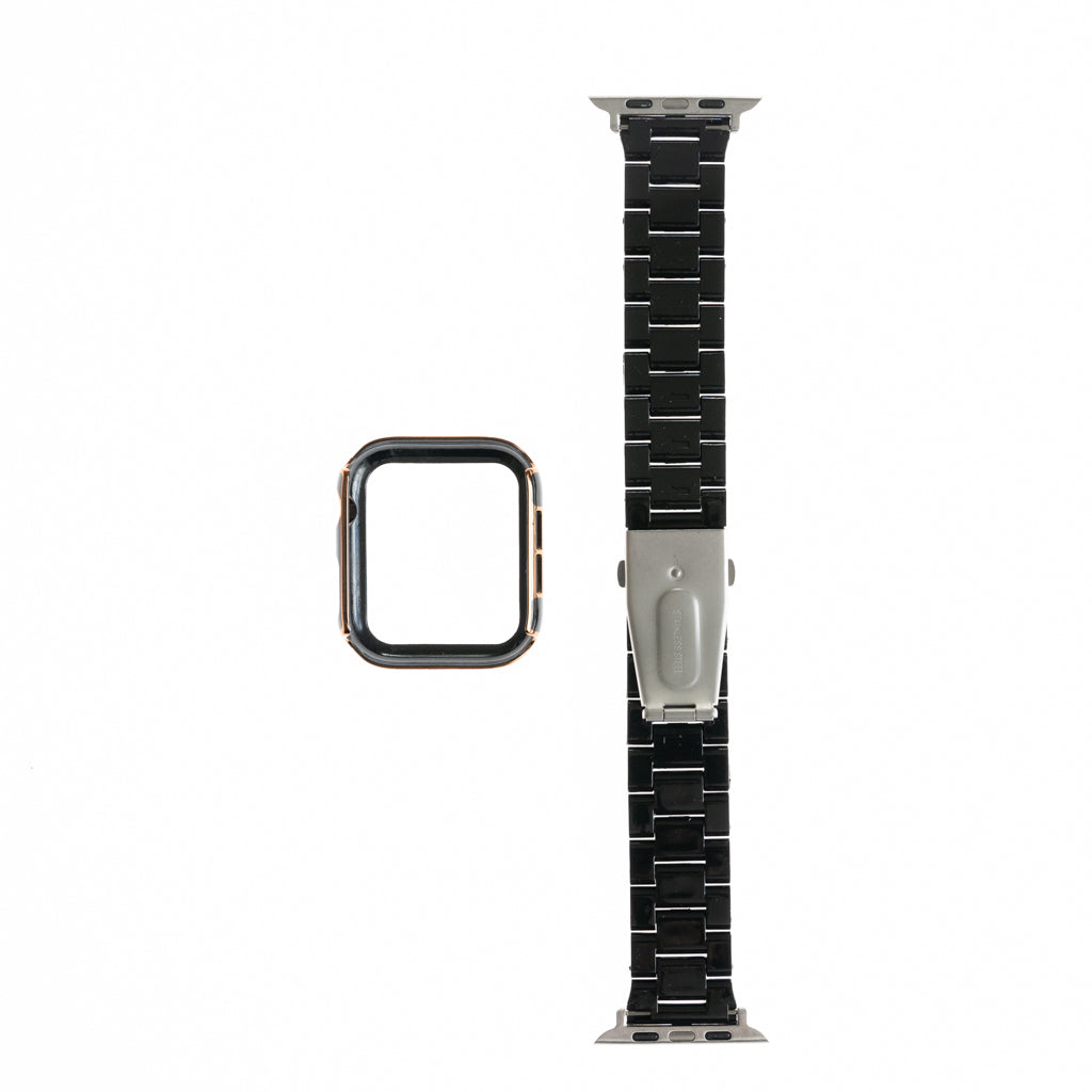 Pulsera con Bumper de Diamantes para Apple Watch 41mm - Negro - PULDBG23