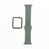 Accesorio El Rey Pulsera Con Bumper Y Protector De Pantalla Apple Watch 42 Mm Color Verde Olivo