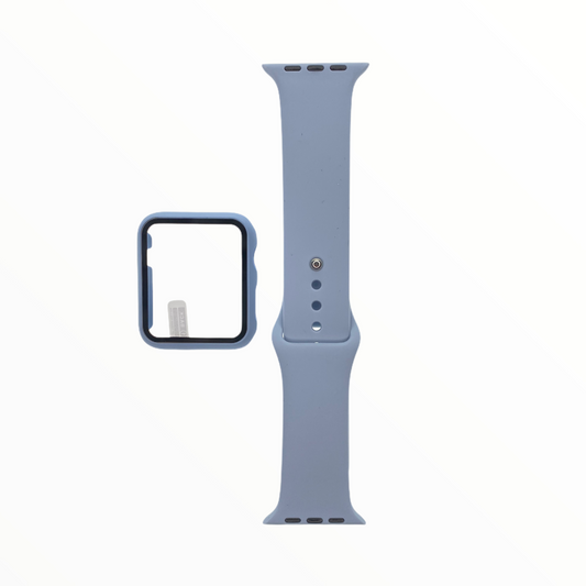 Pulsera y Bumper Celeste para Apple Watch 42 mm - PULGGG012