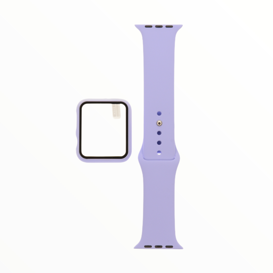 Pulsera + Bumper Lila para Apple Watch 42mm - PULGGG03