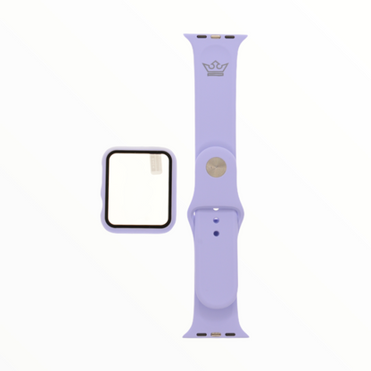 Pulsera + Bumper Lila para Apple Watch 42mm - PULGGG03