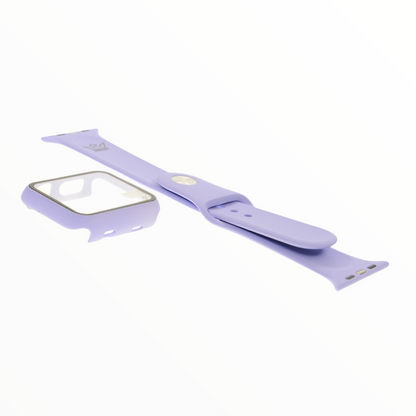 Pulsera + Bumper Lila para Apple Watch 42mm - PULGGG03