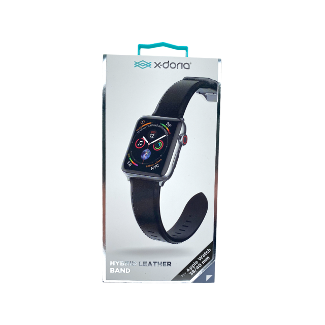 Accesorio Xdoria Pulsera De Cuero Apple Watch 38 / 40 Mm Color Negro