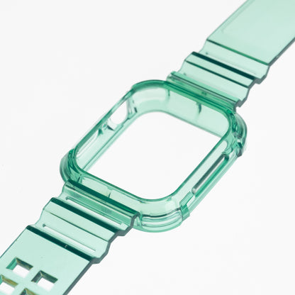 Pulseras y Bumper Rugged Clear 44mm Verde - PULRG08