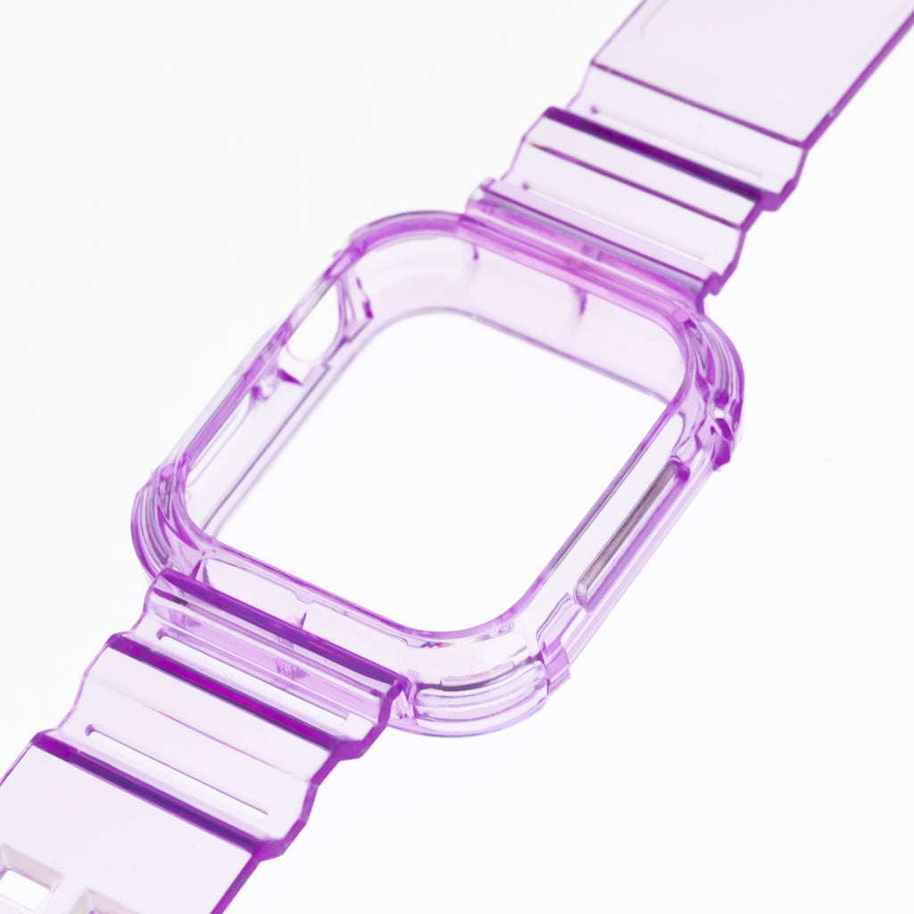 Accesorio Generico Pulsera Con Bumper Rugged Apple Watch 42 Mm Color Morado