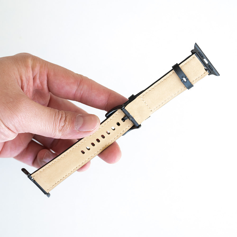 Pulsera de Cuero Negro 38 mm - PULTCG01