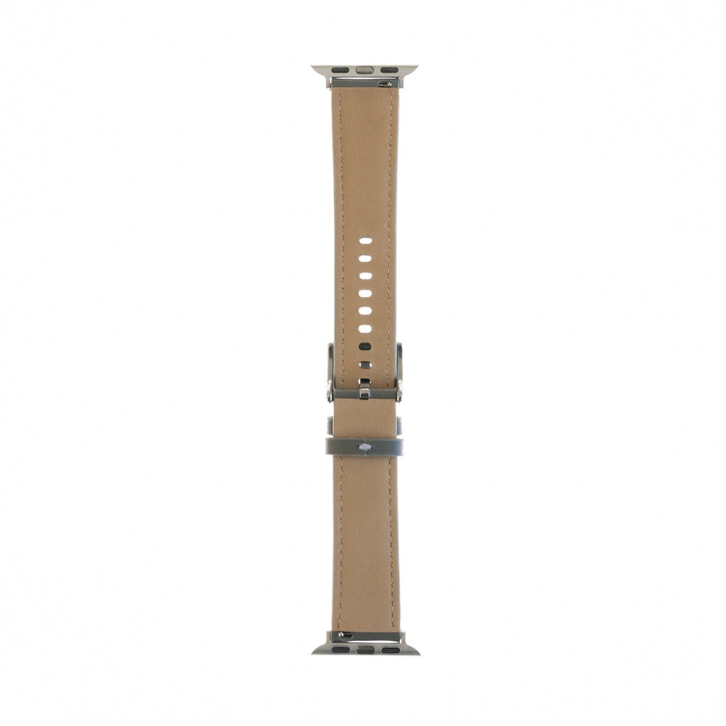 Pulsera de Cuero Genérica para Apple Watch 38 mm - Gris - PULTCG03
