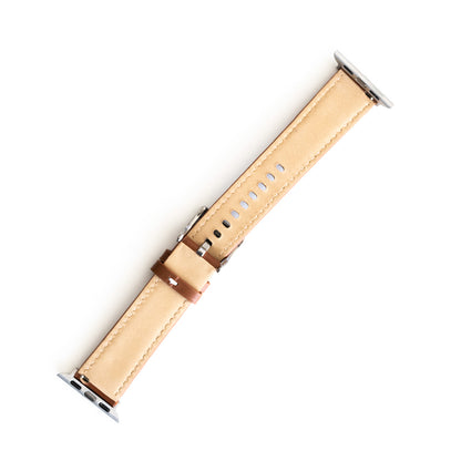 Pulsera de cuero café claro para Apple Watch 38 mm - PULTCG05