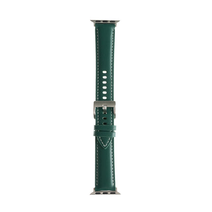 Pulsera de Cuero Verde 38mm - PULTCG07