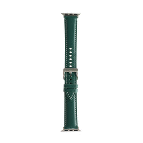 Pulseras generico tipo cuero verde 38 mm