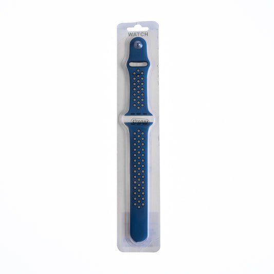 Accesorio el rey pulsera tipo nike apple watch 38 / 40 / 41 mm color azul raf / negro