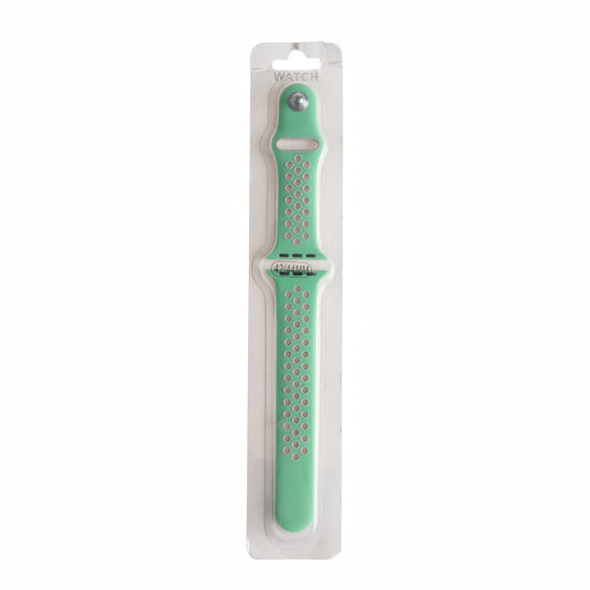 Accesorio el rey pulsera tipo nike apple watch 38 / 40 / 41 mm color gris / verde