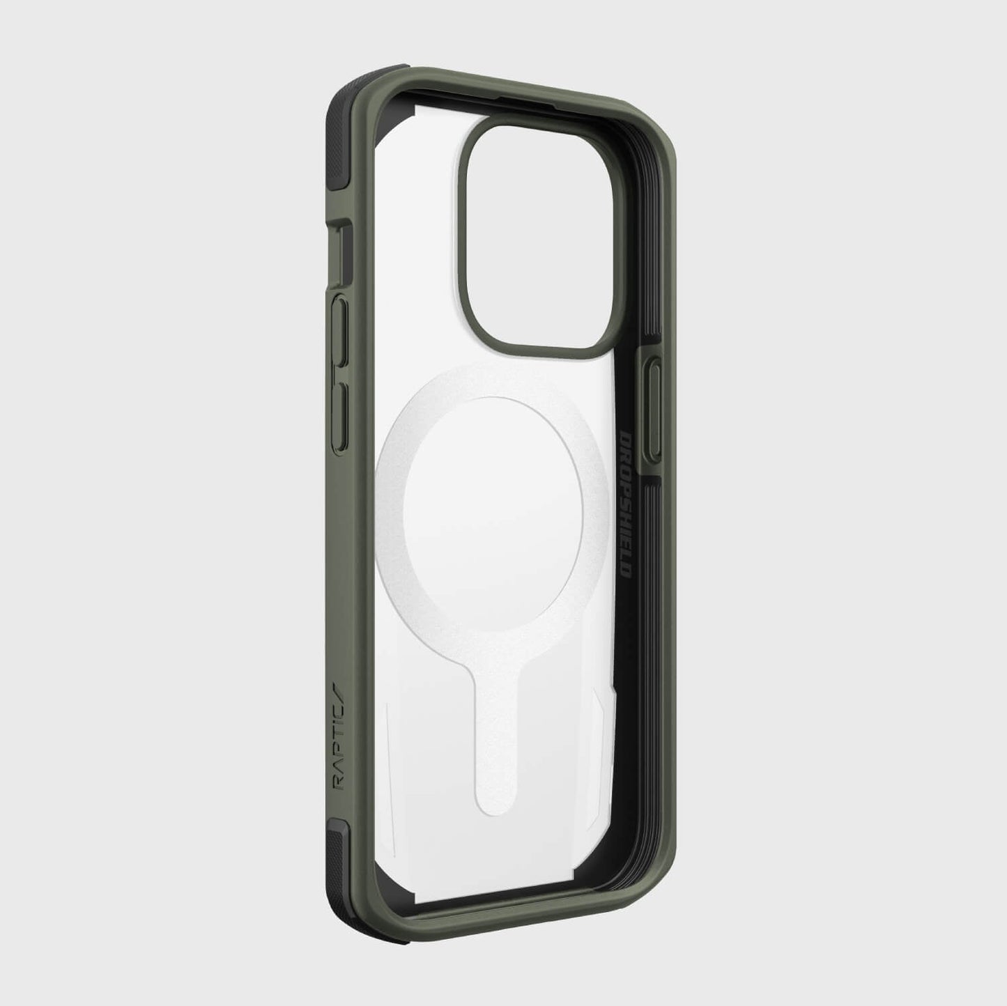 Estuche MagSafe Xdoria Raptic Secure Verde para iPhone 14 Pro - RAPT164