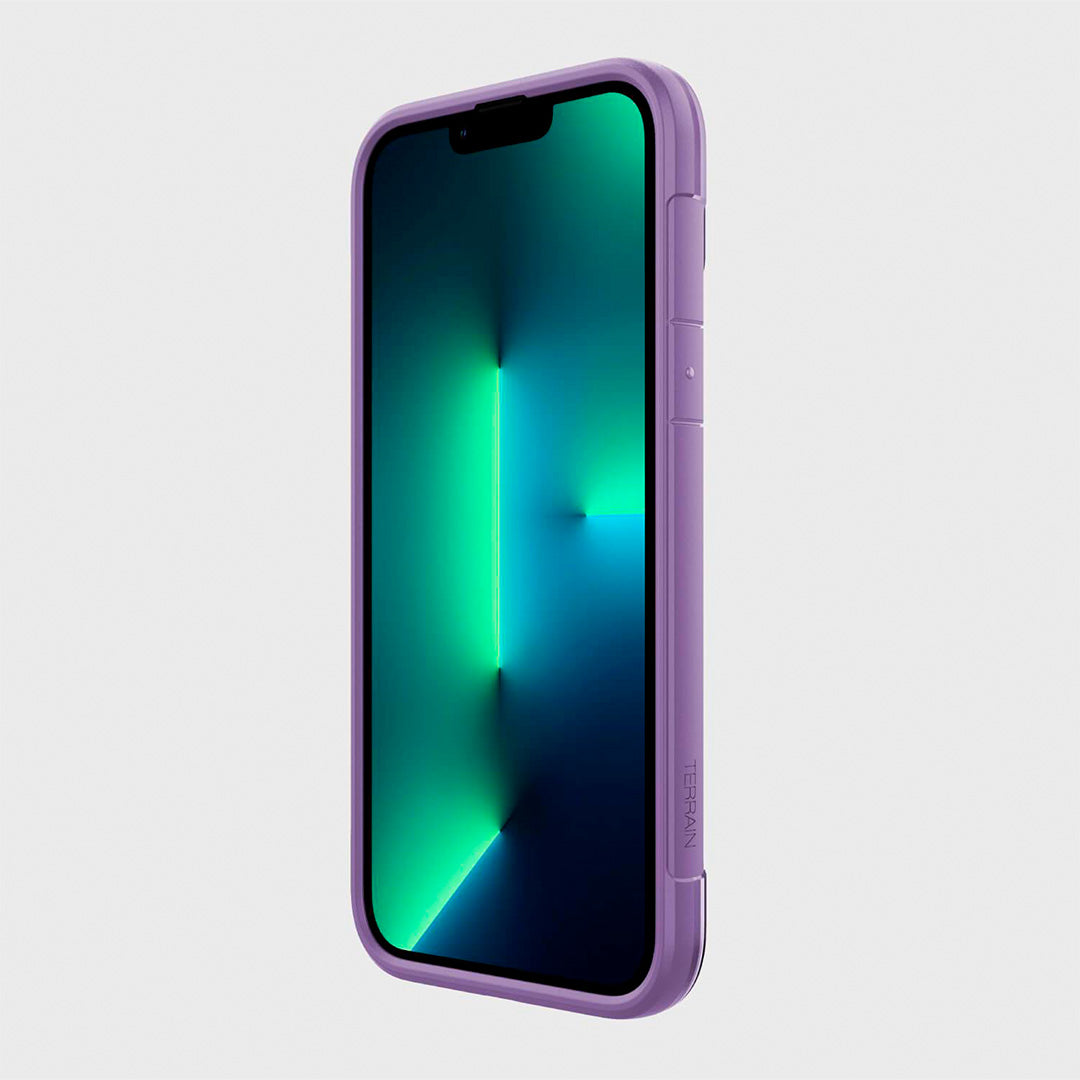 Estuche clasico xdoria raptic terrain for apple iphone 13 pro max color morado