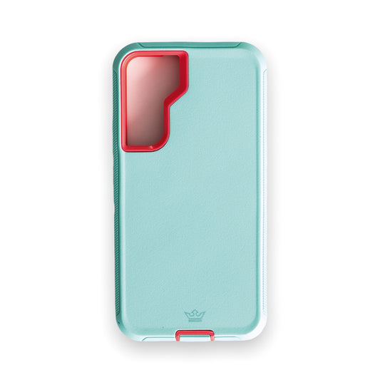 Case el Rey Defender - Galaxy S22 - Turquesa/Rosado - S22DF07