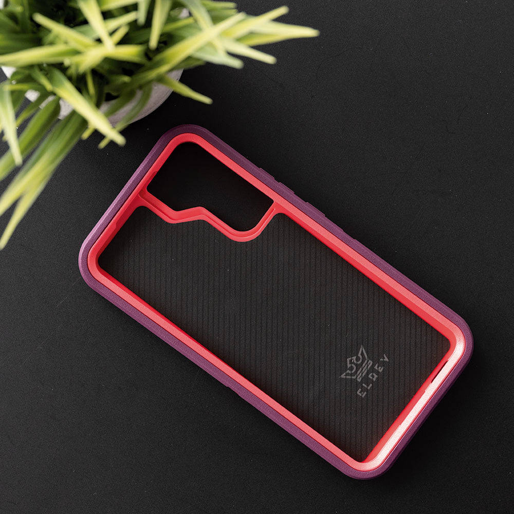 Case el Rey Defender Rojo/Rosado para Samsung S22 Plus - S22PDF05