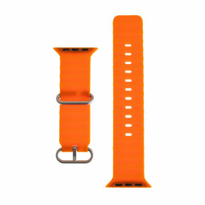 Accesorio El Rey Pulsera Silicon Ocean 38 / 40 / 41 Mm Naranja