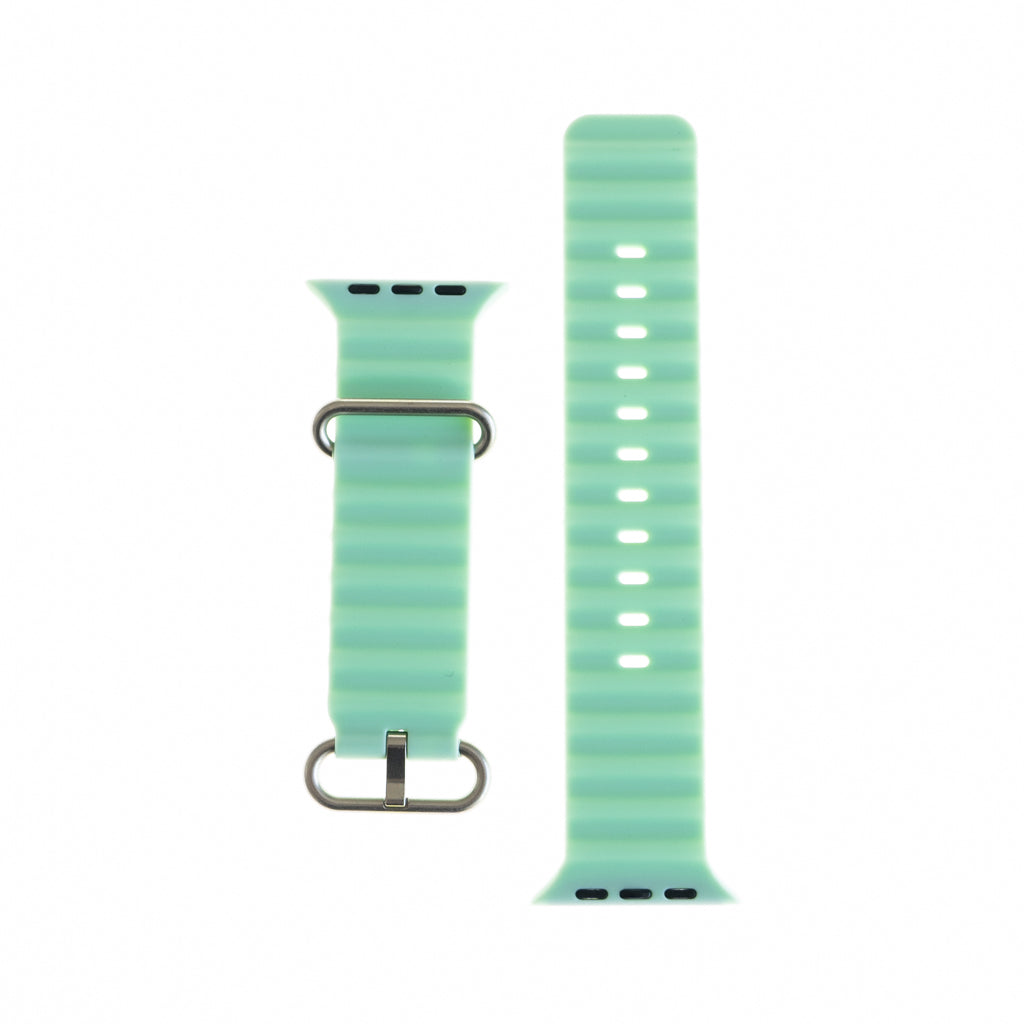 Pulsera Silicon Ocean Verde Menta 38/40/41 mm - SILCEA20