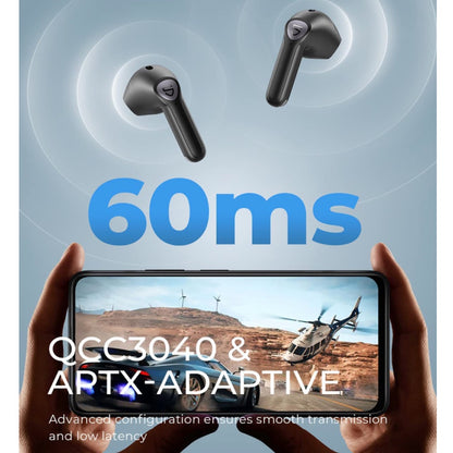 Audífonos SoundPEATS Air3 Inalámbricos - Negro - SNDPE01