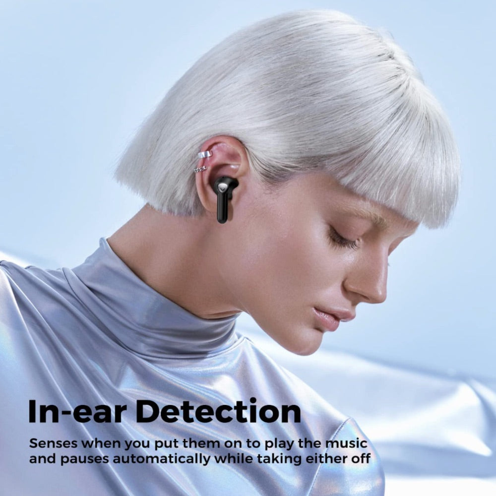 Audifonos soundpeats inalambrico air3 aptx adaptativo con cancelacion de sonido negro