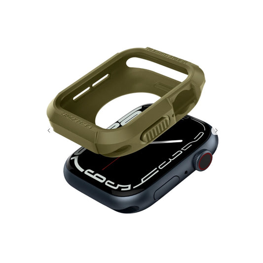 Estuche Spigen Rugged Armor Verde para Apple Watch 40/41 mm - SPIASWN03